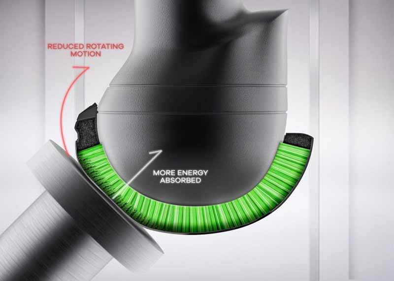 Angled impact EU motorcycle helmet standard